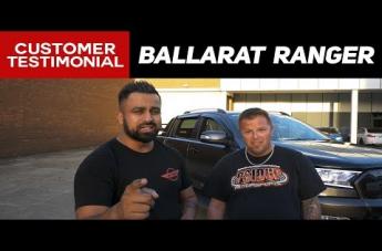 FORD RANGER CRUSH GLOSS BLACK DOUBLE DARK TINT